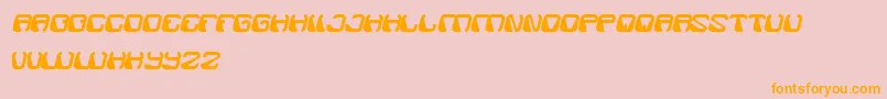 ElectroMagnet Font – Orange Fonts on Pink Background