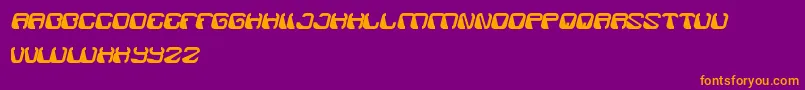 ElectroMagnet Font – Orange Fonts on Purple Background