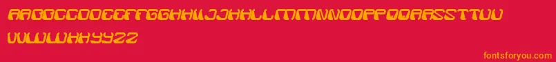 ElectroMagnet Font – Orange Fonts on Red Background