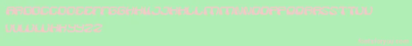 フォントElectroMagnet – 緑の背景にピンクのフォント