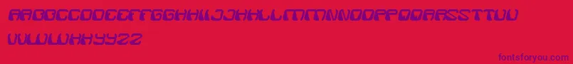 ElectroMagnet Font – Purple Fonts on Red Background