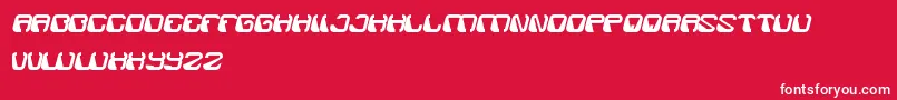 ElectroMagnet Font – White Fonts on Red Background