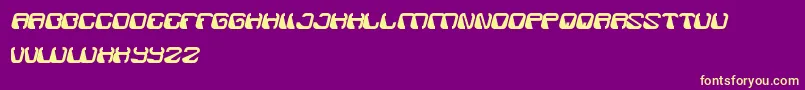 ElectroMagnet Font – Yellow Fonts on Purple Background