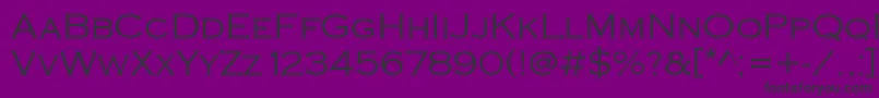 Copperplate Font – Black Fonts on Purple Background