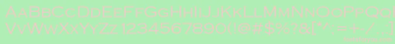 Copperplate Font – Pink Fonts on Green Background