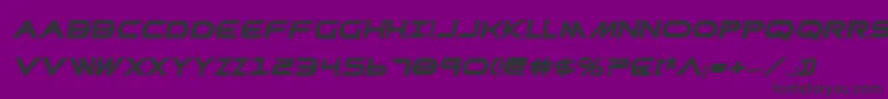 PrometheanCollegeItalic Font – Black Fonts on Purple Background