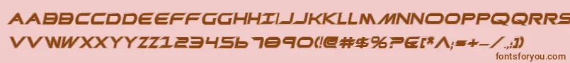 Шрифт PrometheanCollegeItalic – коричневые шрифты на розовом фоне