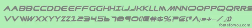 PrometheanCollegeItalic Font – Gray Fonts on Green Background