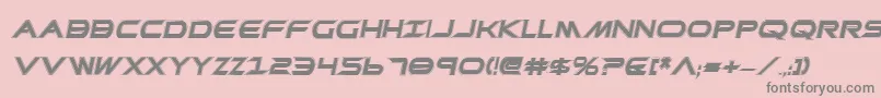 PrometheanCollegeItalic Font – Gray Fonts on Pink Background