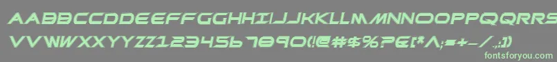 PrometheanCollegeItalic Font – Green Fonts on Gray Background