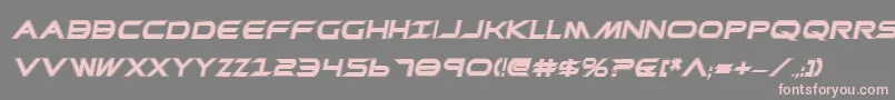 PrometheanCollegeItalic Font – Pink Fonts on Gray Background
