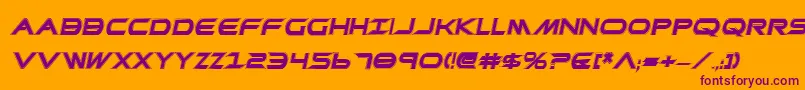 fuente PrometheanCollegeItalic – Fuentes Moradas Sobre Fondo Naranja