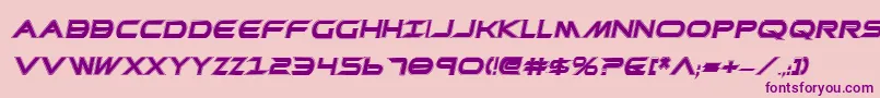 PrometheanCollegeItalic Font – Purple Fonts on Pink Background