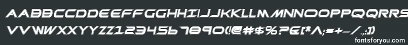 PrometheanCollegeItalic Font – White Fonts on Black Background