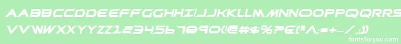 PrometheanCollegeItalic Font – White Fonts on Green Background