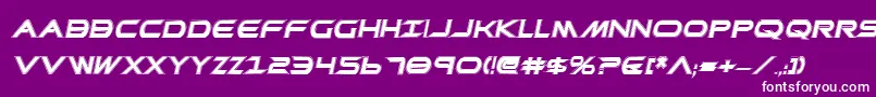 PrometheanCollegeItalic Font – White Fonts on Purple Background