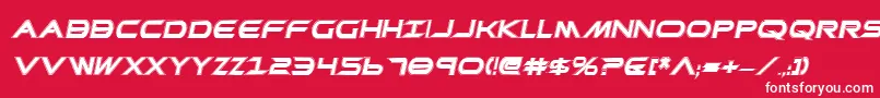 PrometheanCollegeItalic Font – White Fonts on Red Background