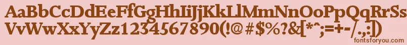Más sobre la fuente JessicaExtrabold fuente JessicaExtrabold – Fuentes Marrones Sobre Fondo Rosa