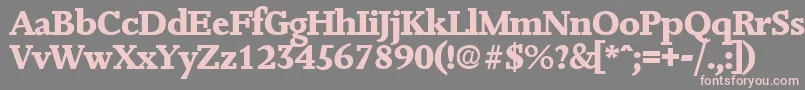 JessicaExtrabold Font – Pink Fonts on Gray Background