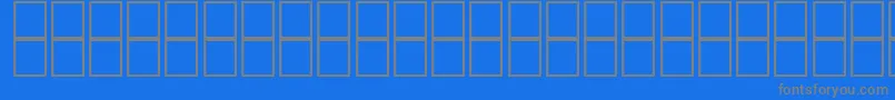 McsHor8SINormal2000 Font – Gray Fonts on Blue Background