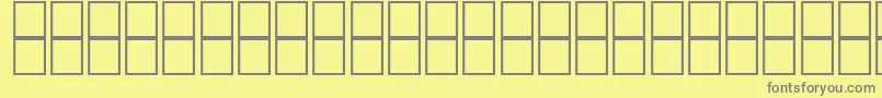 Czcionka McsHor8SINormal2000 – szare czcionki na żółtym tle