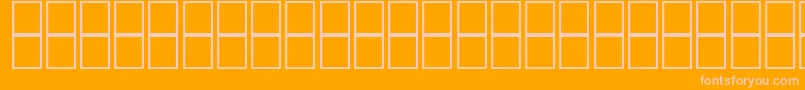 McsHor8SINormal2000 Font – Pink Fonts on Orange Background