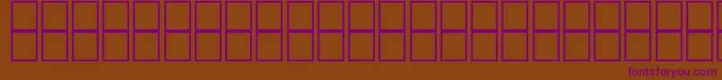 McsHor8SINormal2000 Font – Purple Fonts on Brown Background