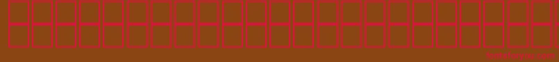 McsHor8SINormal2000 Font – Red Fonts on Brown Background