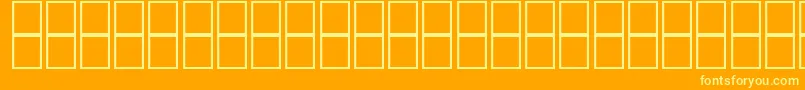 McsHor8SINormal2000 Font – Yellow Fonts on Orange Background