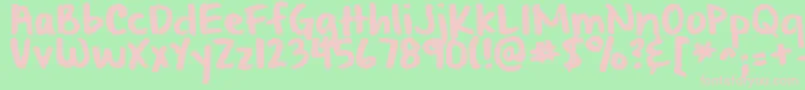 Fromwhereyouare Font – Pink Fonts on Green Background