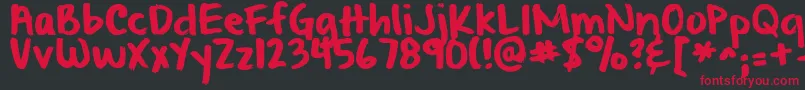 Fromwhereyouare Font – Red Fonts on Black Background