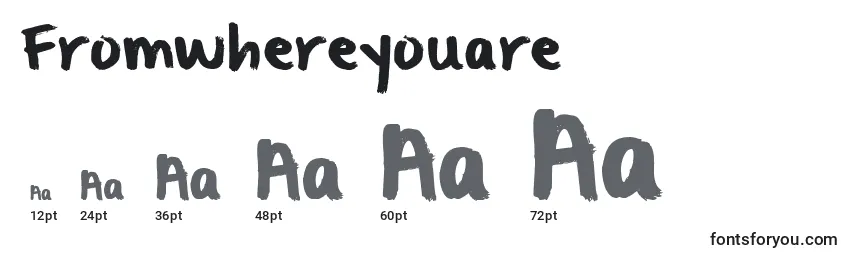 Fromwhereyouare Font Sizes