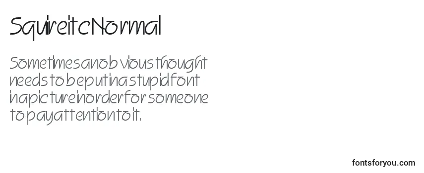 SquireitcNormal Font