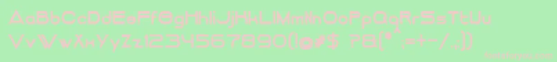 DancingJuiceNormalBold Font – Pink Fonts on Green Background