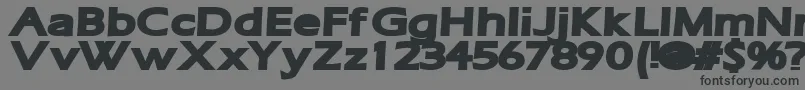 フォントRuffianBold – 黒い文字の灰色の背景