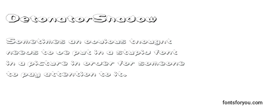 Schriftart DetonatorShadow