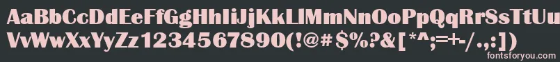 Britannicdult Font – Pink Fonts on Black Background