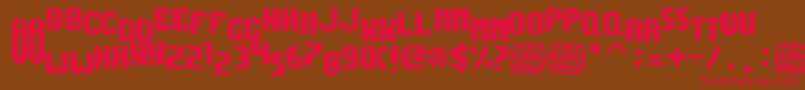 MisterGeorge Font – Red Fonts on Brown Background