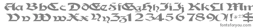 フォントTampicossk – 灰色のフォント