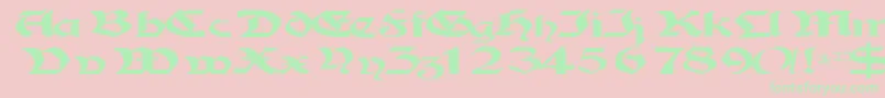 Tampicossk Font – Green Fonts on Pink Background