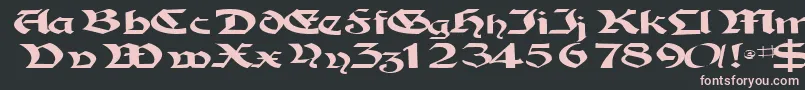 Tampicossk Font – Pink Fonts on Black Background