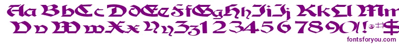 Tampicossk Font – Purple Fonts on White Background