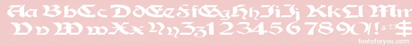 Tampicossk Font – White Fonts on Pink Background