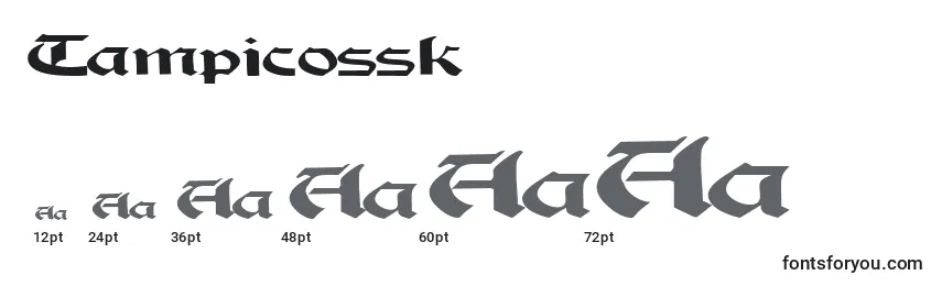Tampicossk Font Sizes