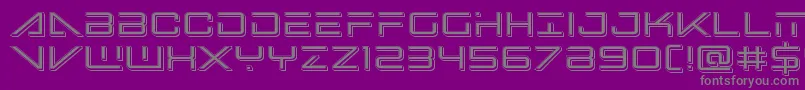 Bansheepilotpunch Font – Gray Fonts on Purple Background