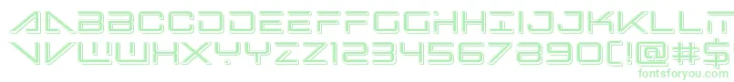 Bansheepilotpunch Font – Green Fonts on White Background