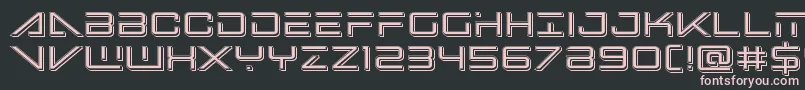 Bansheepilotpunch Font – Pink Fonts on Black Background