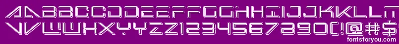 Bansheepilotpunch Font – White Fonts on Purple Background