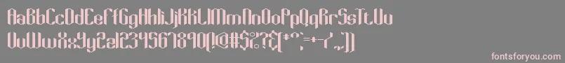 KeyRidgeBrk Font – Pink Fonts on Gray Background