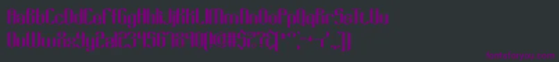 KeyRidgeBrk Font – Purple Fonts on Black Background